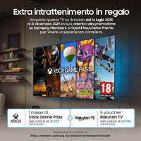 OLED 4K Vision AI Smart TV 65'' QE65S85FAEXZT, NQ4 AI Gen2 Processor, 4K AI Upscaling, Glare Free, Dolby Atmos & OTS Lite, Contour Design, PACCHETTO INTRATTENIMENTO, 2025