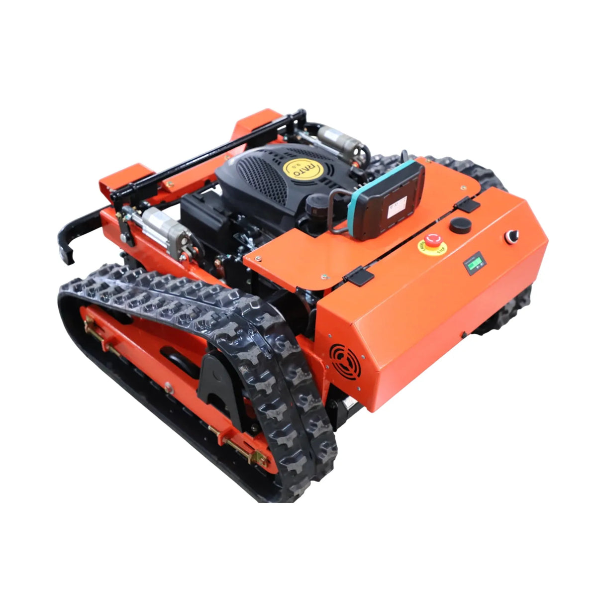 Deepkron Remote Control Track Lawn Mower 31.5 inch Cutting Width Tank Mower