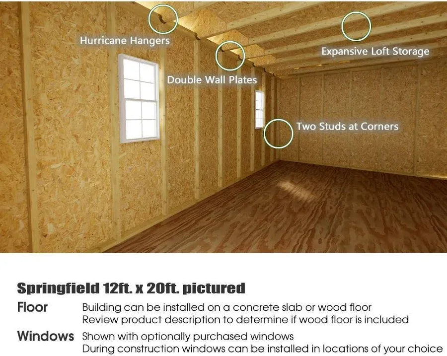 Best Barns Springfield Wood Shed Kit