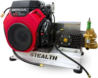 compare product Stealth 8 GPM 4000 PSI Electric Start Belt Drive Pressure Washer (Gas – Cold Water) w/ Honda Engine and General Pump | Spraywell