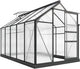 Outsunny 6x10ft Walk-in Polycarbonate Greenhouse Plant Grow Galvanized