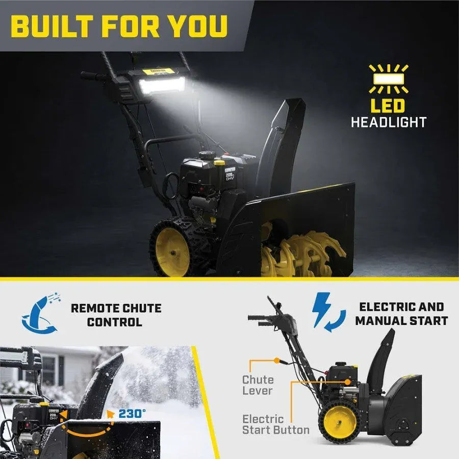 24 in. 209cc Electric Start 2-Stage Self-Propelled Gas Snow Blower