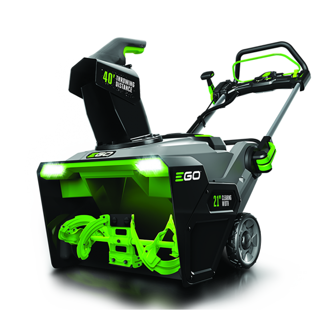EGO Power+ SNT2112 21″ 56-Volt Cordless  Snow Blower with Steel Auger with (2) 5.0Ah Batteries and Dual Port Charger Included