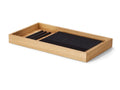 Stackable wooden tray in oak, large